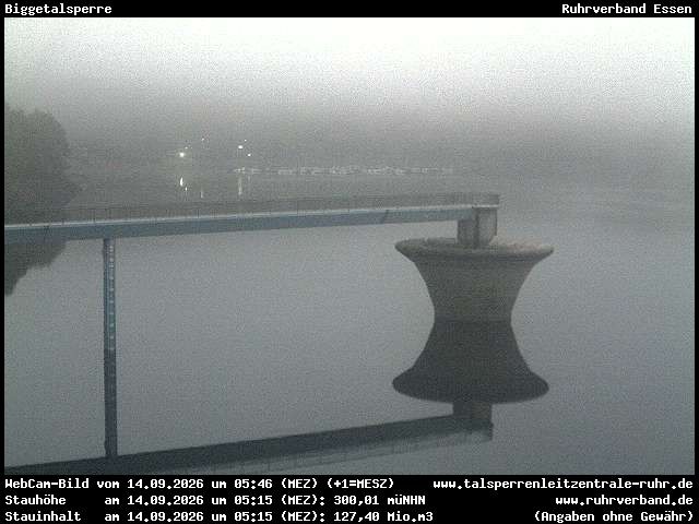 Archiv Foto Webcam Biggesee: Biggetalsperre