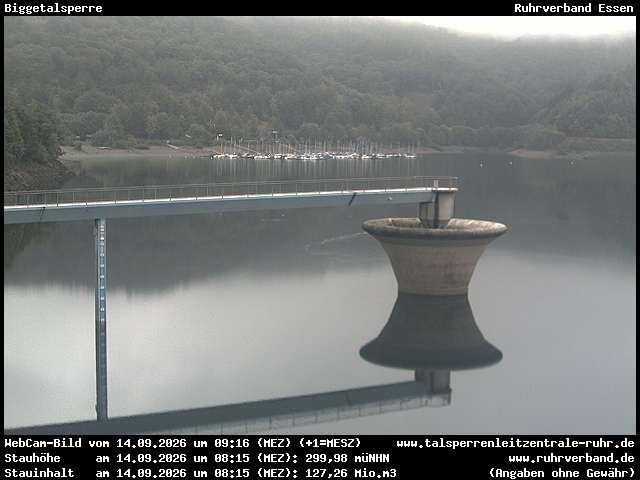 Archiv Foto Webcam Biggesee: Biggetalsperre