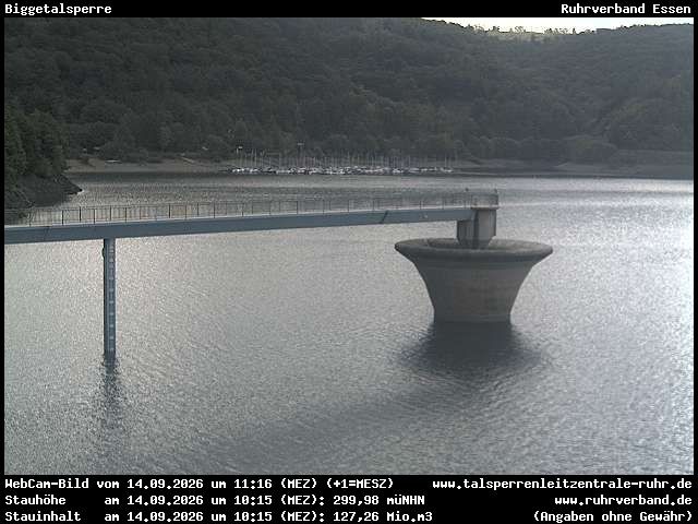Archiv Foto Webcam Biggesee: Biggetalsperre