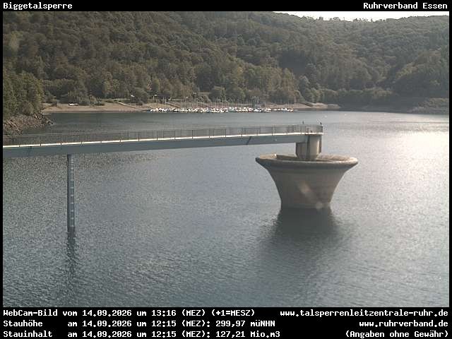 Archiv Foto Webcam Biggesee: Biggetalsperre