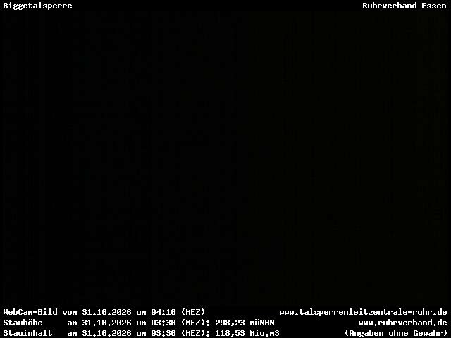 Archiv Foto Webcam Biggesee: Biggetalsperre