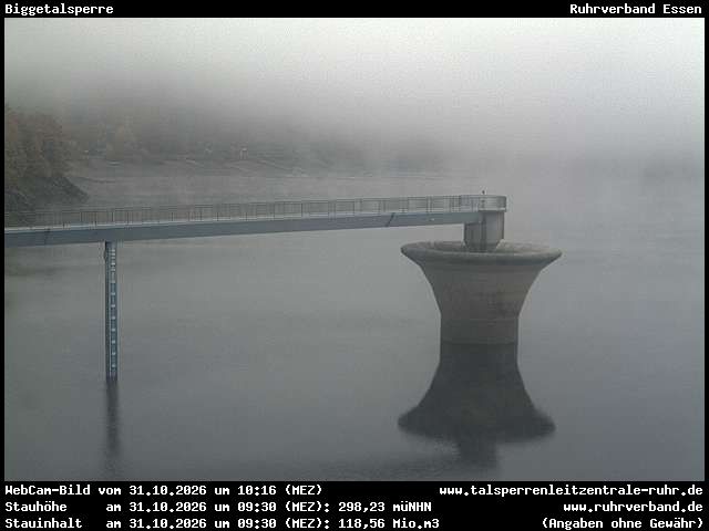 Archiv Foto Webcam Biggesee: Biggetalsperre