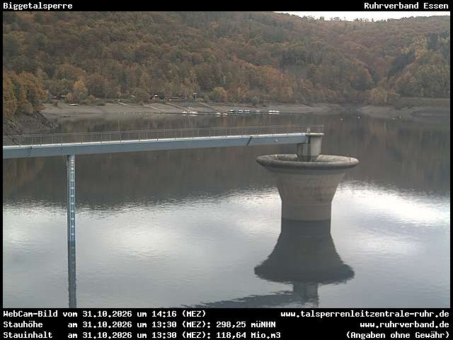 Archiv Foto Webcam Biggesee: Biggetalsperre