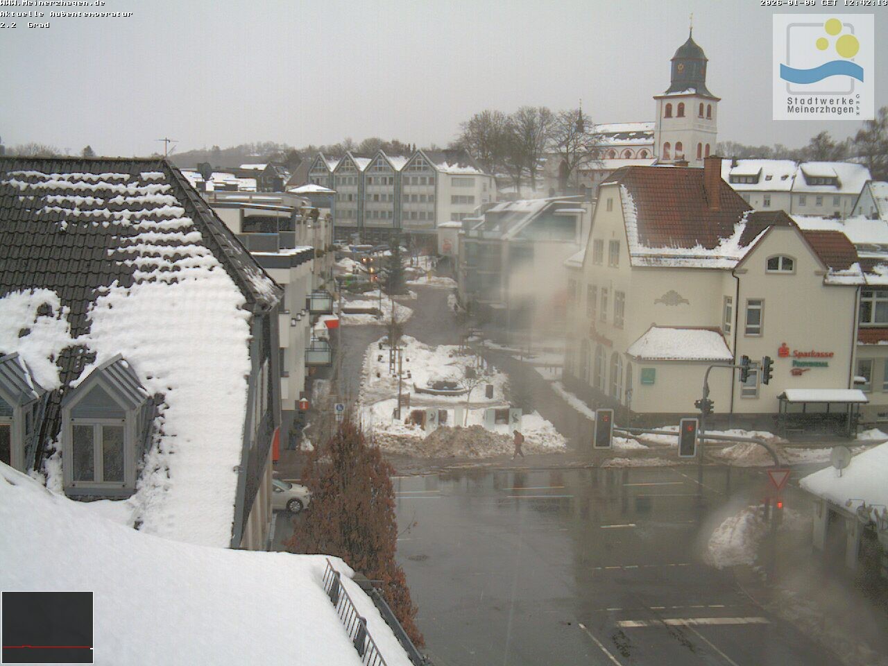 Archiv Foto Webcam Meinerzhagen: Blick vom Rathaus