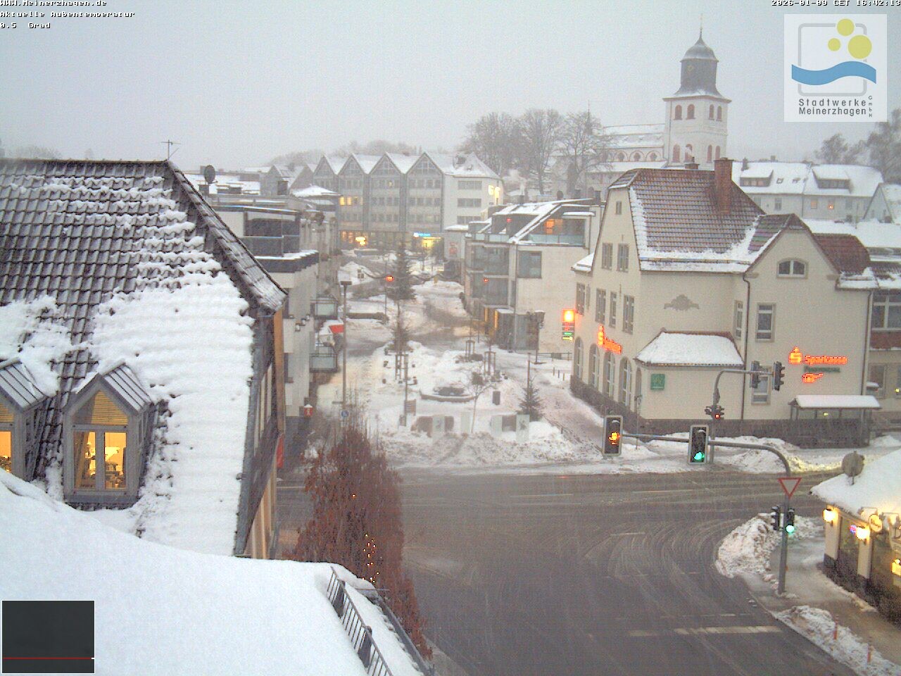 Archiv Foto Webcam Meinerzhagen: Blick vom Rathaus