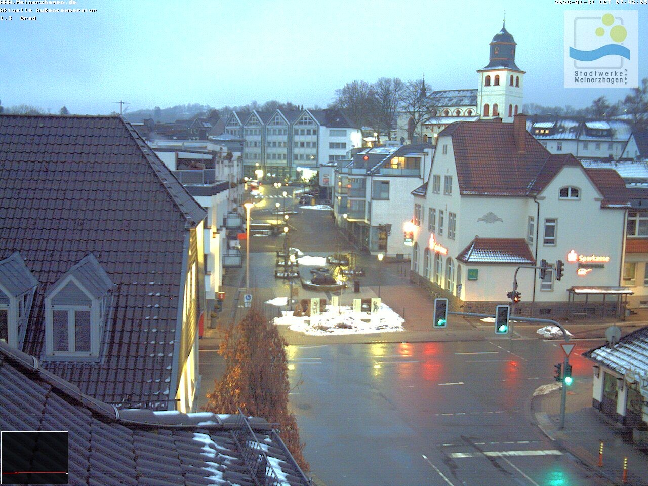 Archiv Foto Webcam Meinerzhagen: Blick vom Rathaus