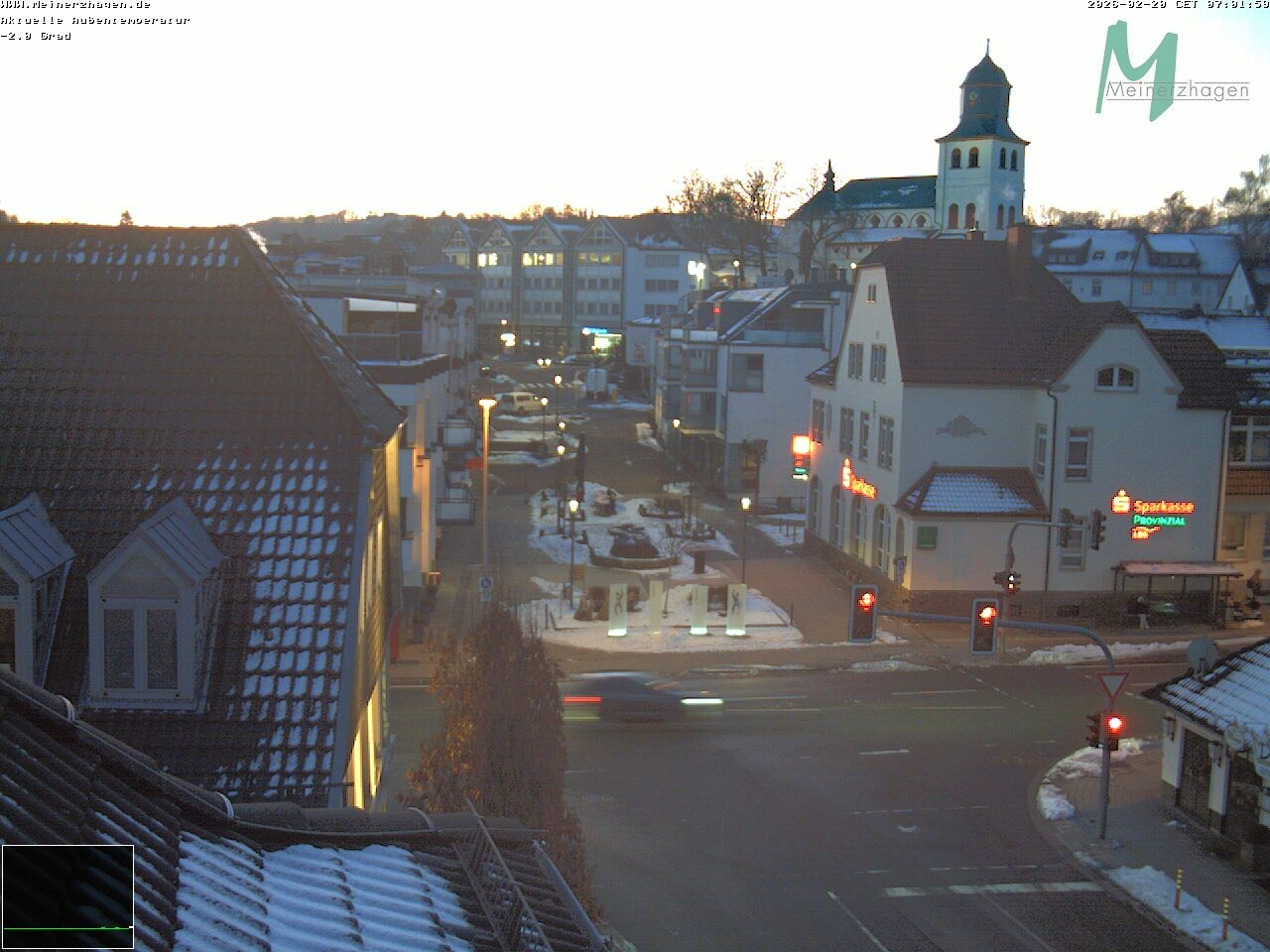 Archiv Foto Webcam Meinerzhagen: Blick vom Rathaus