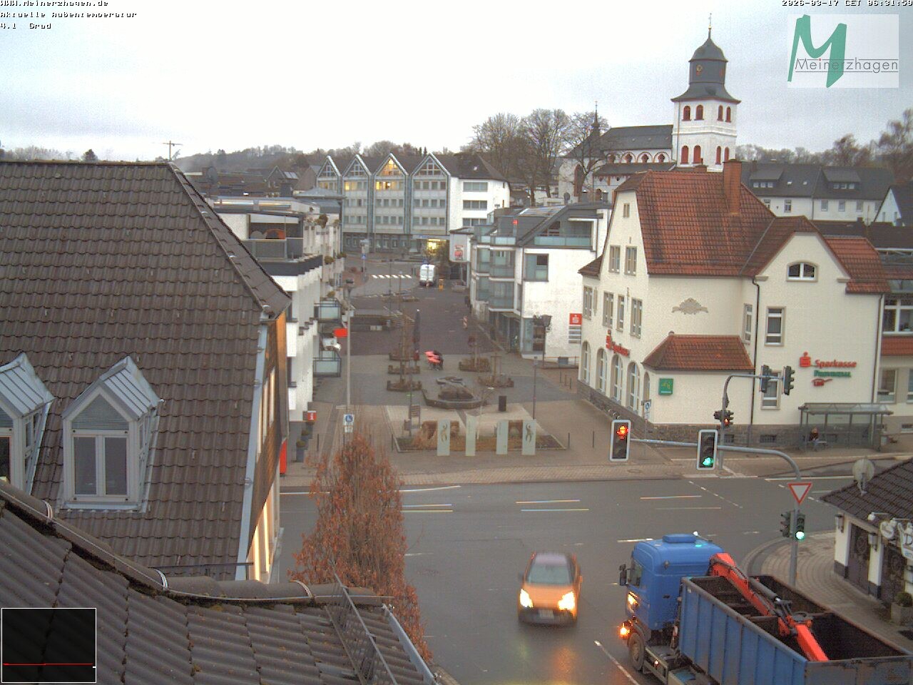 Archiv Foto Webcam Meinerzhagen: Blick vom Rathaus