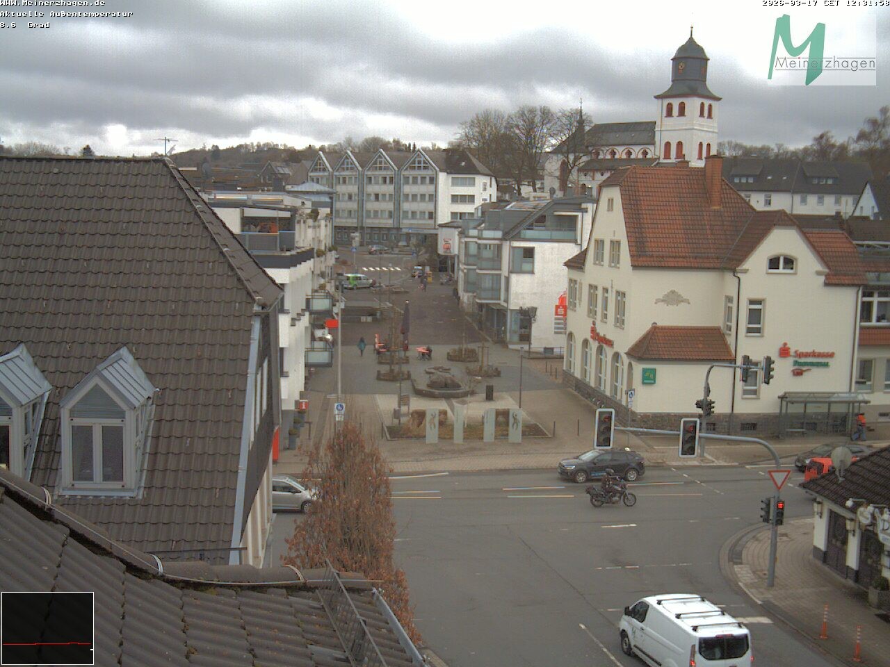 Archiv Foto Webcam Meinerzhagen: Blick vom Rathaus