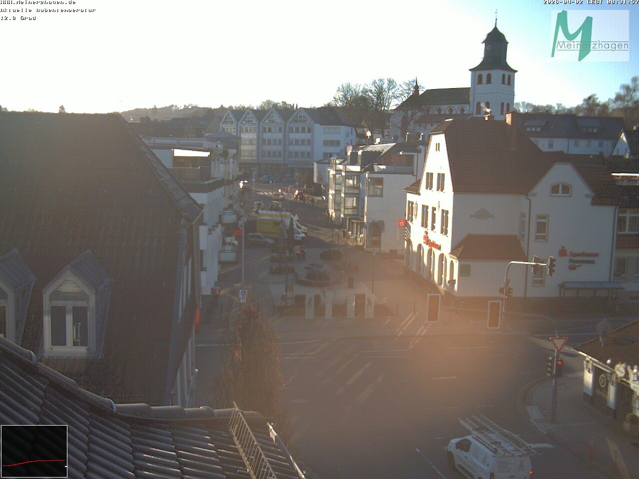Archiv Foto Webcam Meinerzhagen: Blick vom Rathaus