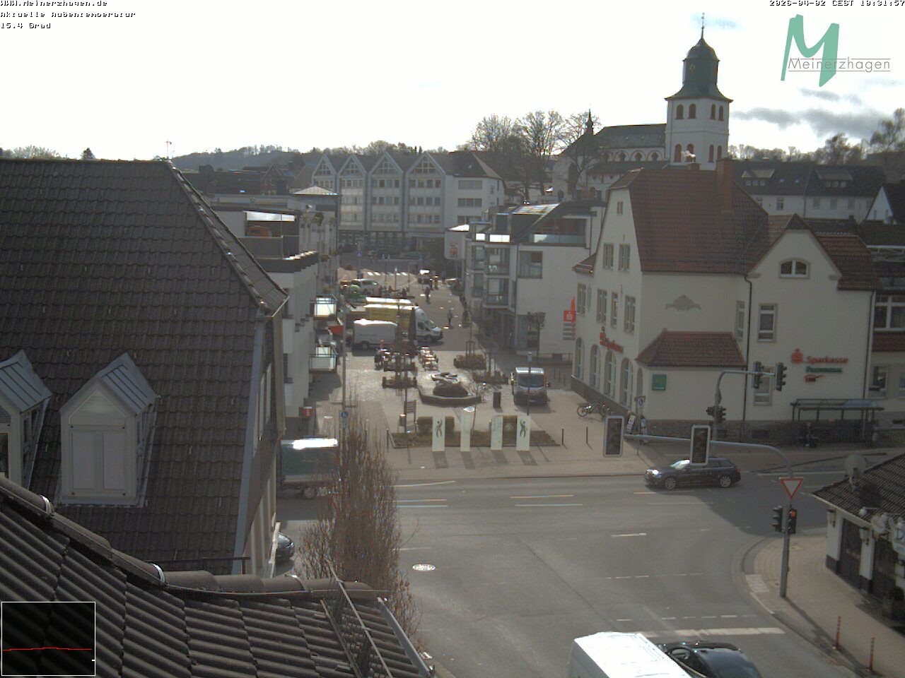 Archiv Foto Webcam Meinerzhagen: Blick vom Rathaus