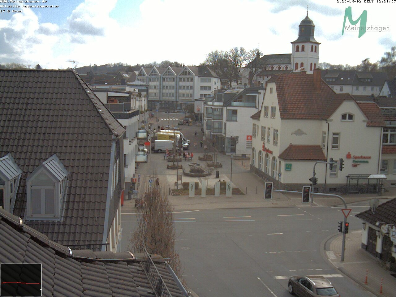 Archiv Foto Webcam Meinerzhagen: Blick vom Rathaus
