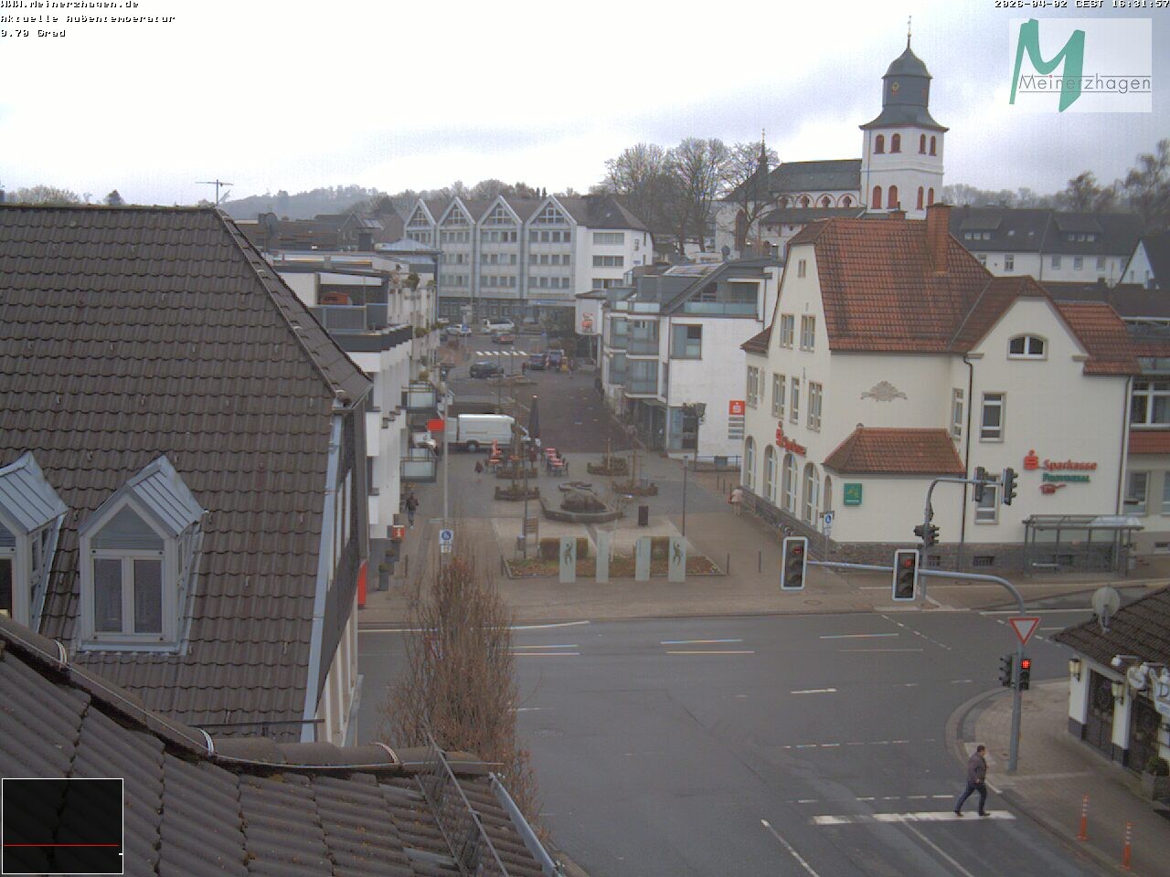 Archiv Foto Webcam Meinerzhagen: Blick vom Rathaus