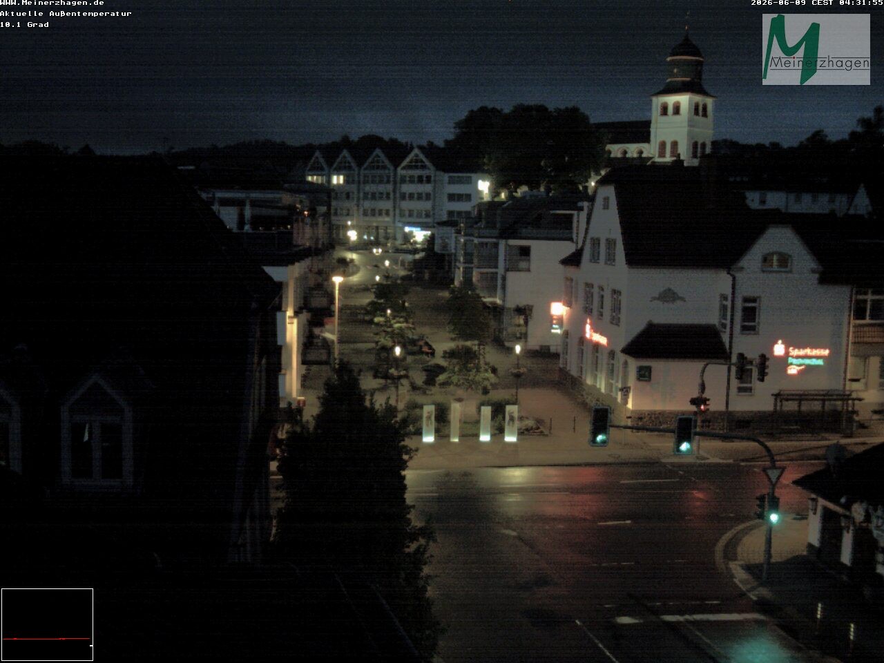 Archiv Foto Webcam Meinerzhagen: Blick vom Rathaus