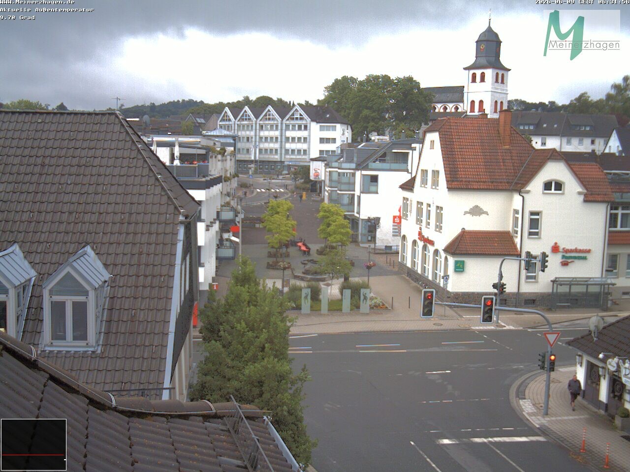 Archiv Foto Webcam Meinerzhagen: Blick vom Rathaus