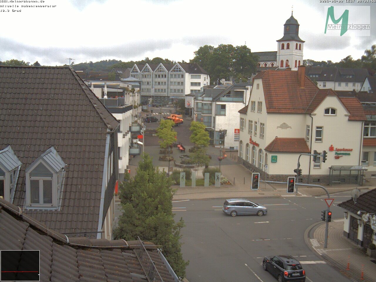 Archiv Foto Webcam Meinerzhagen: Blick vom Rathaus