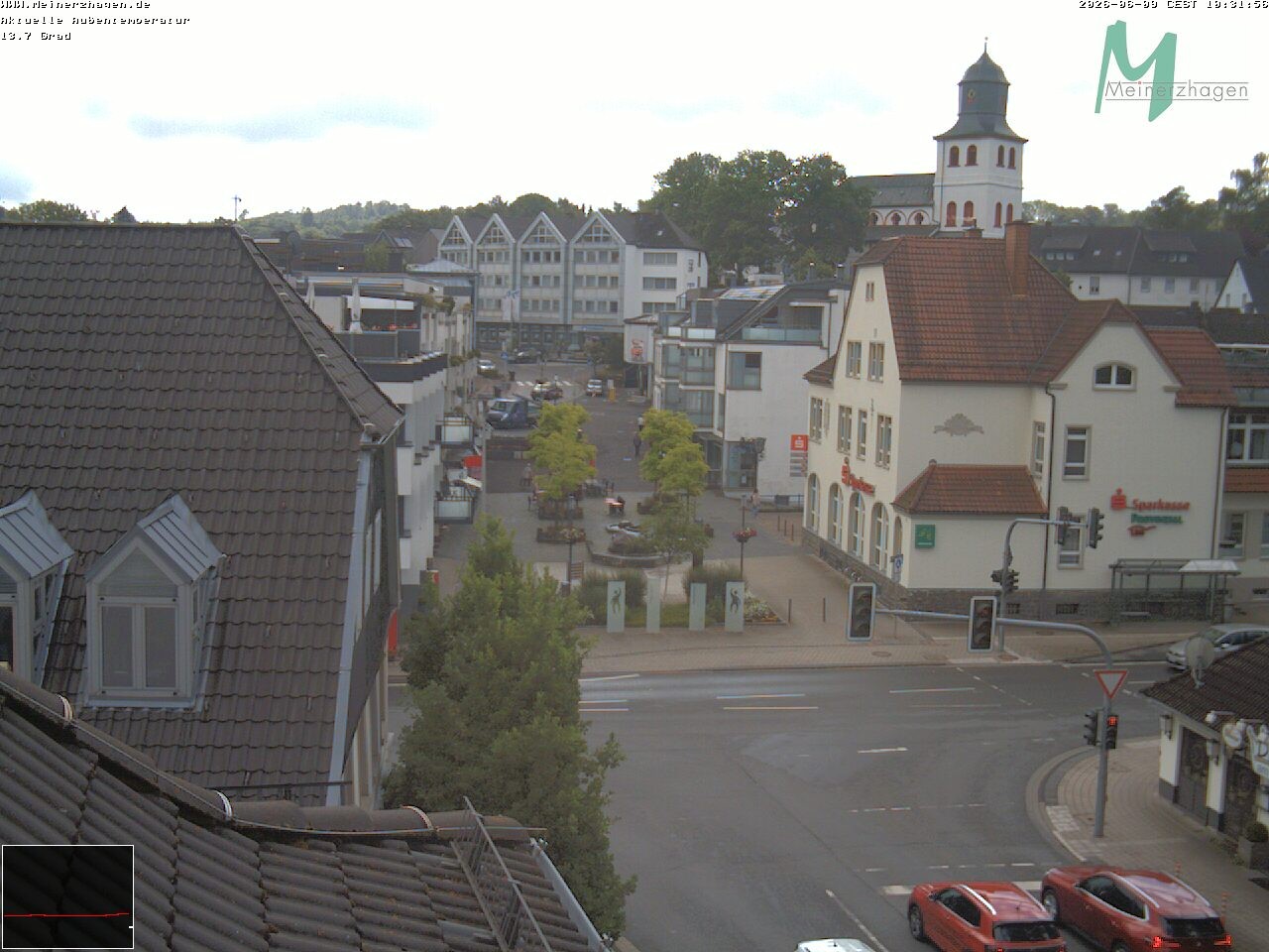 Archiv Foto Webcam Meinerzhagen: Blick vom Rathaus