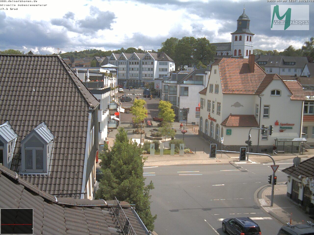 Archiv Foto Webcam Meinerzhagen: Blick vom Rathaus