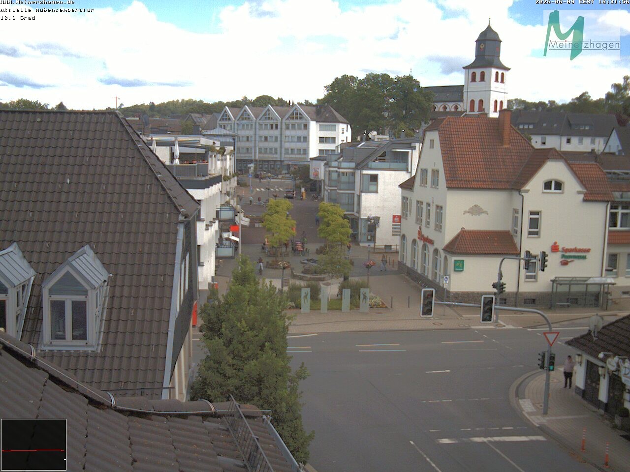 Archiv Foto Webcam Meinerzhagen: Blick vom Rathaus