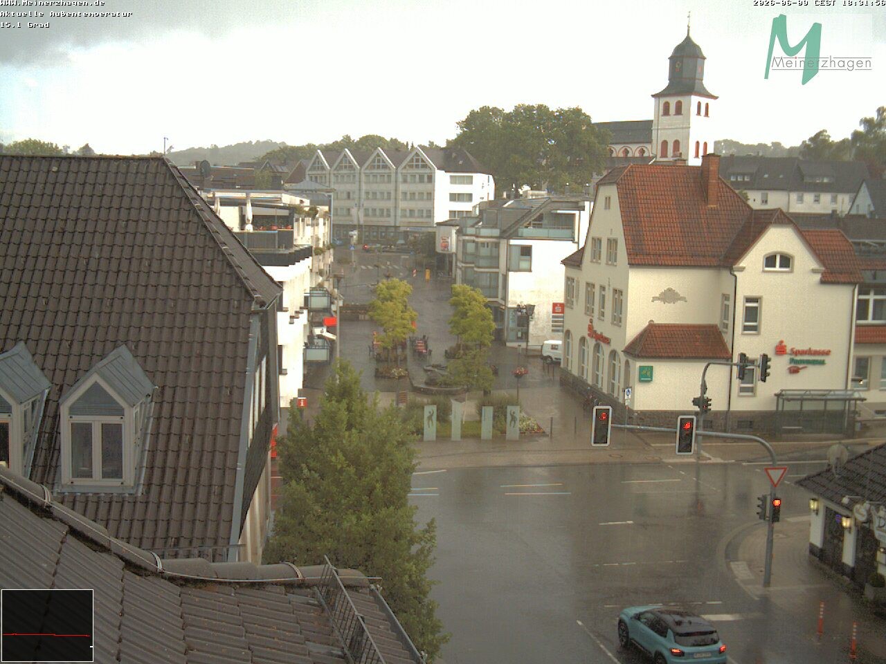 Archiv Foto Webcam Meinerzhagen: Blick vom Rathaus
