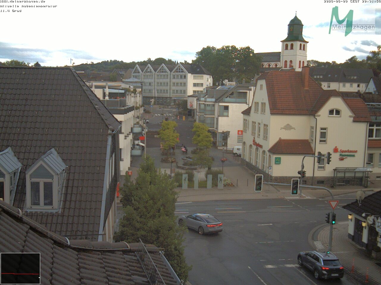 Archiv Foto Webcam Meinerzhagen: Blick vom Rathaus