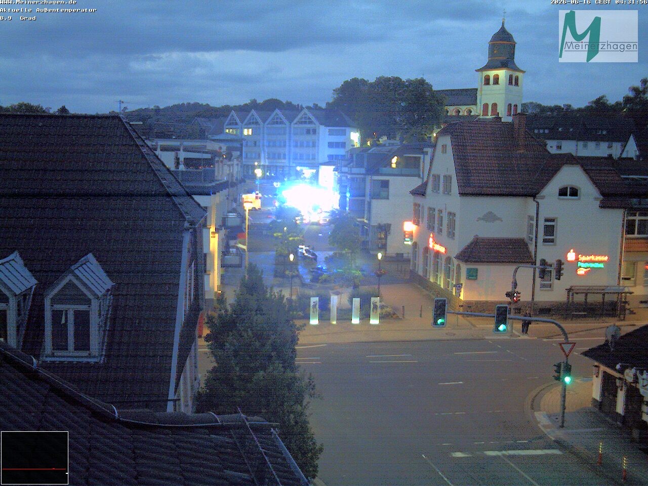 Archiv Foto Webcam Meinerzhagen: Blick vom Rathaus