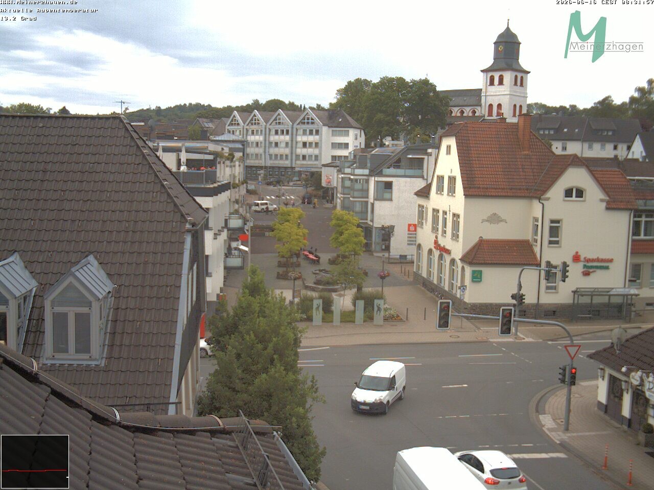 Archiv Foto Webcam Meinerzhagen: Blick vom Rathaus