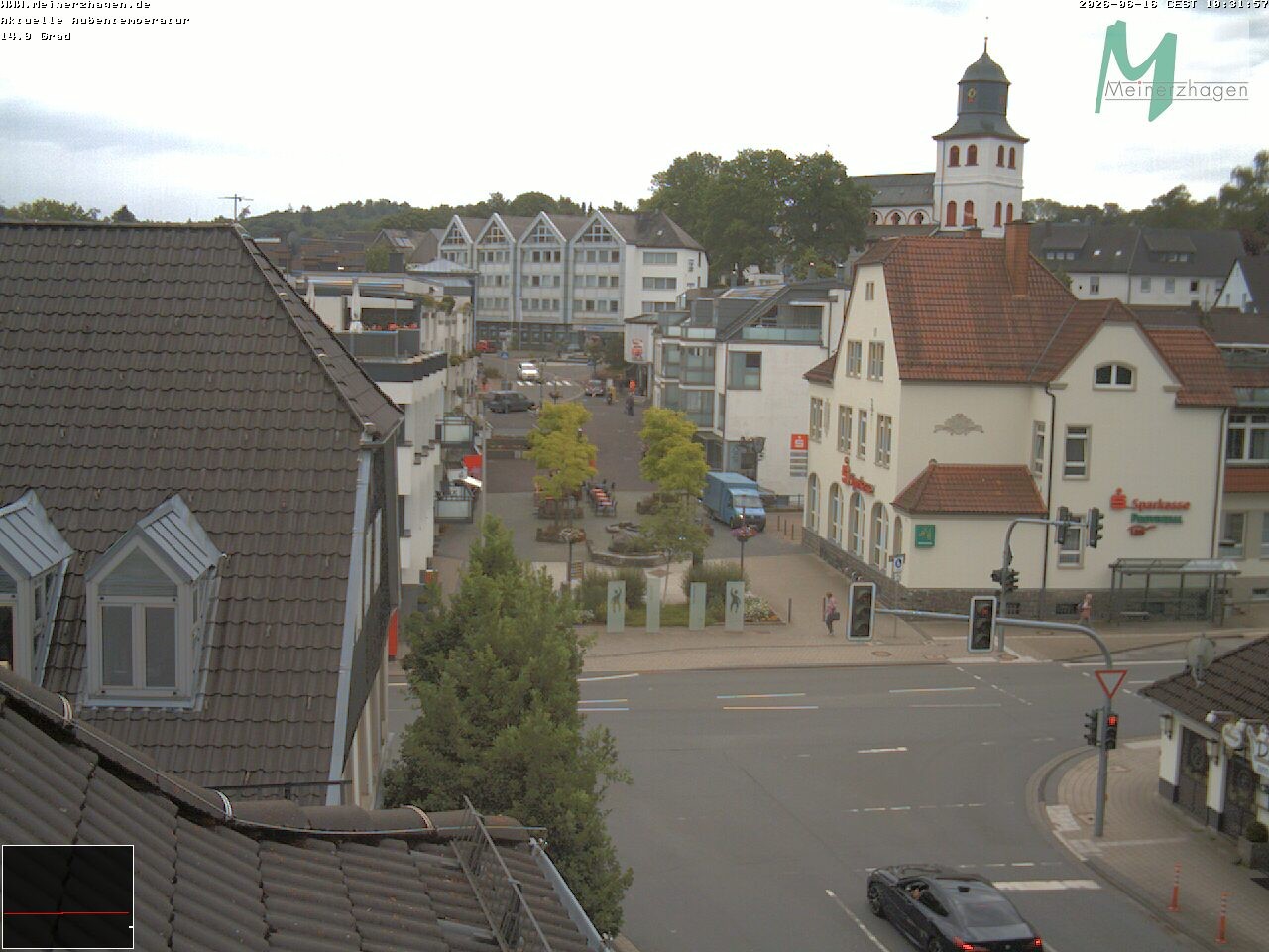 Archiv Foto Webcam Meinerzhagen: Blick vom Rathaus