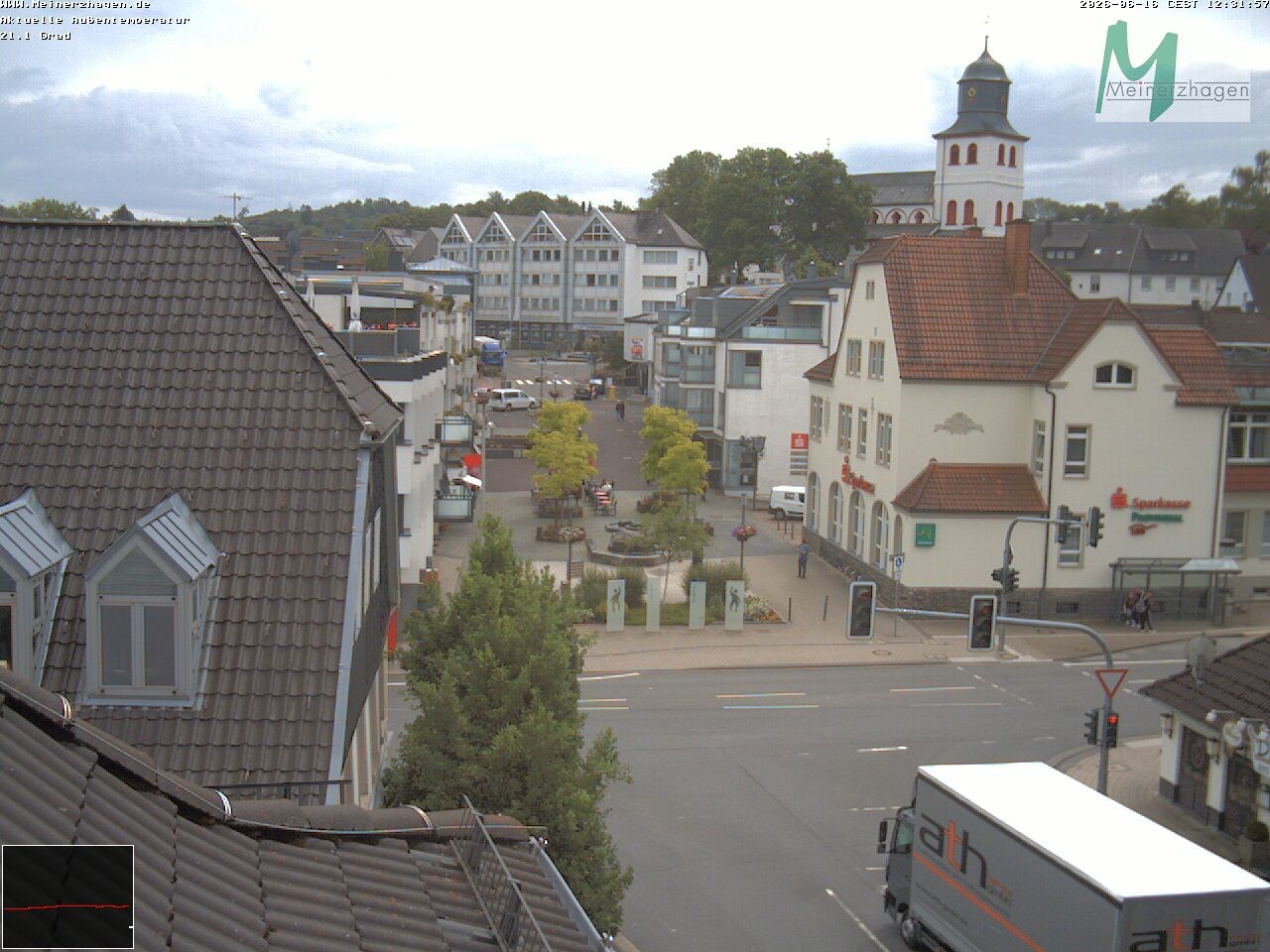 Archiv Foto Webcam Meinerzhagen: Blick vom Rathaus