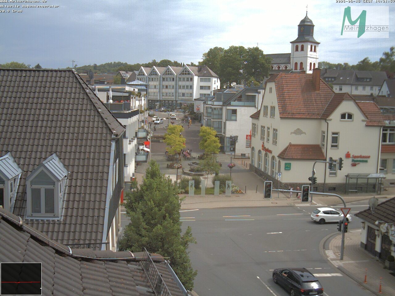 Archiv Foto Webcam Meinerzhagen: Blick vom Rathaus