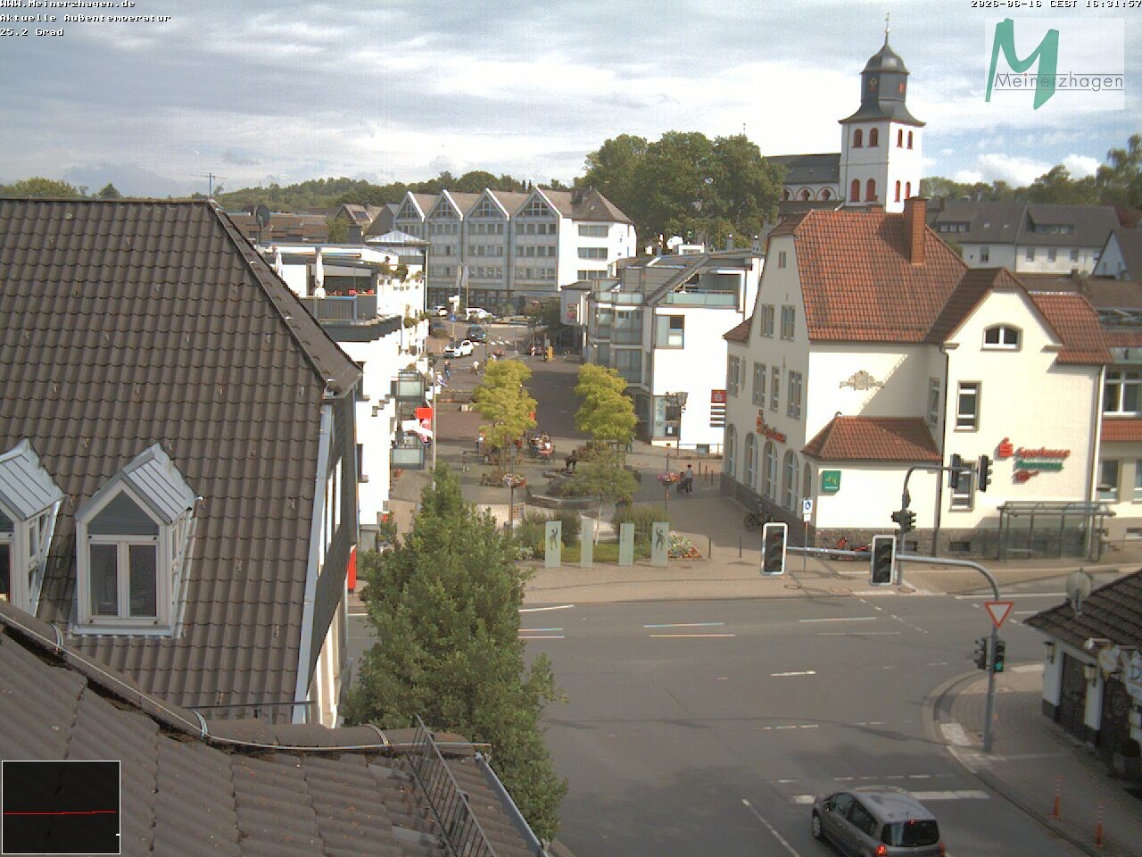 Archiv Foto Webcam Meinerzhagen: Blick vom Rathaus