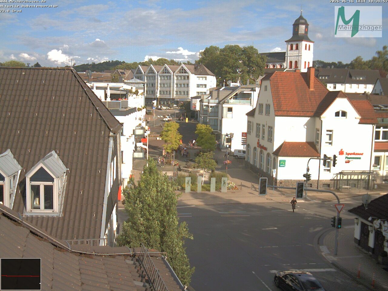 Archiv Foto Webcam Meinerzhagen: Blick vom Rathaus