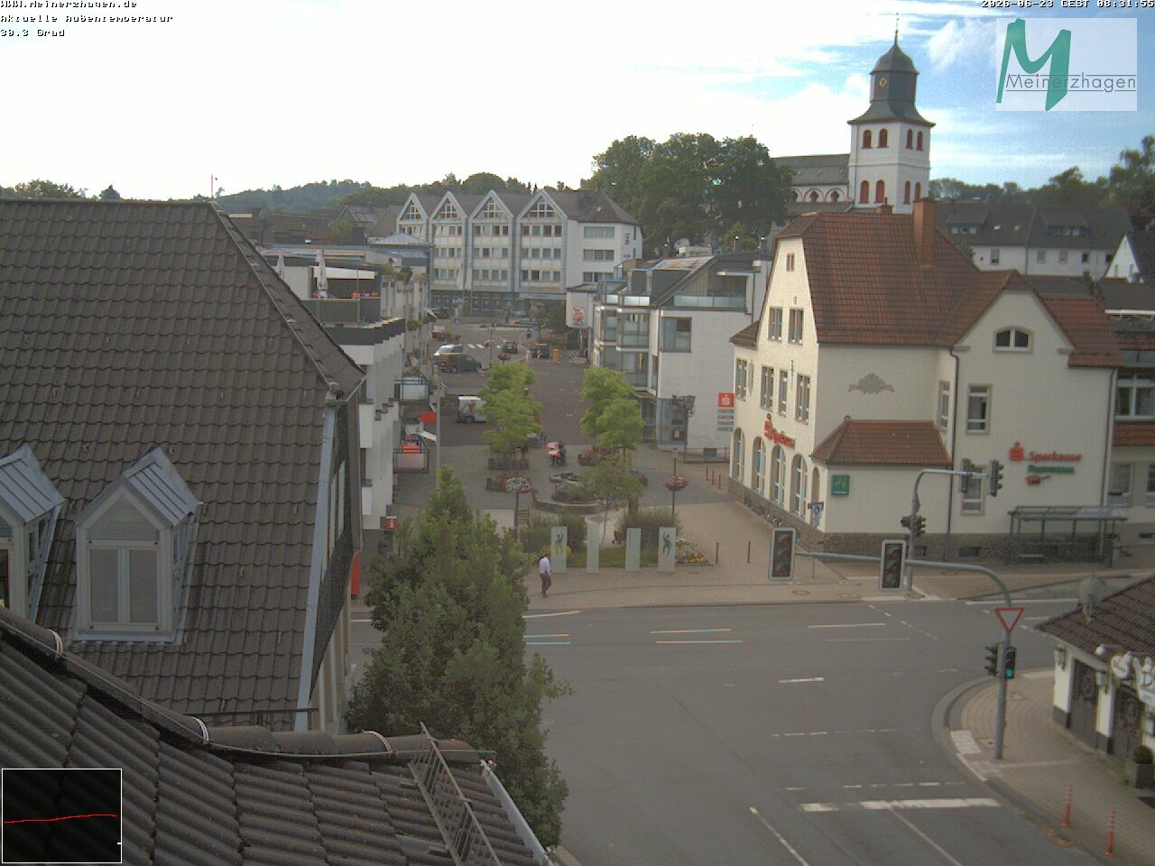 Archiv Foto Webcam Meinerzhagen: Blick vom Rathaus