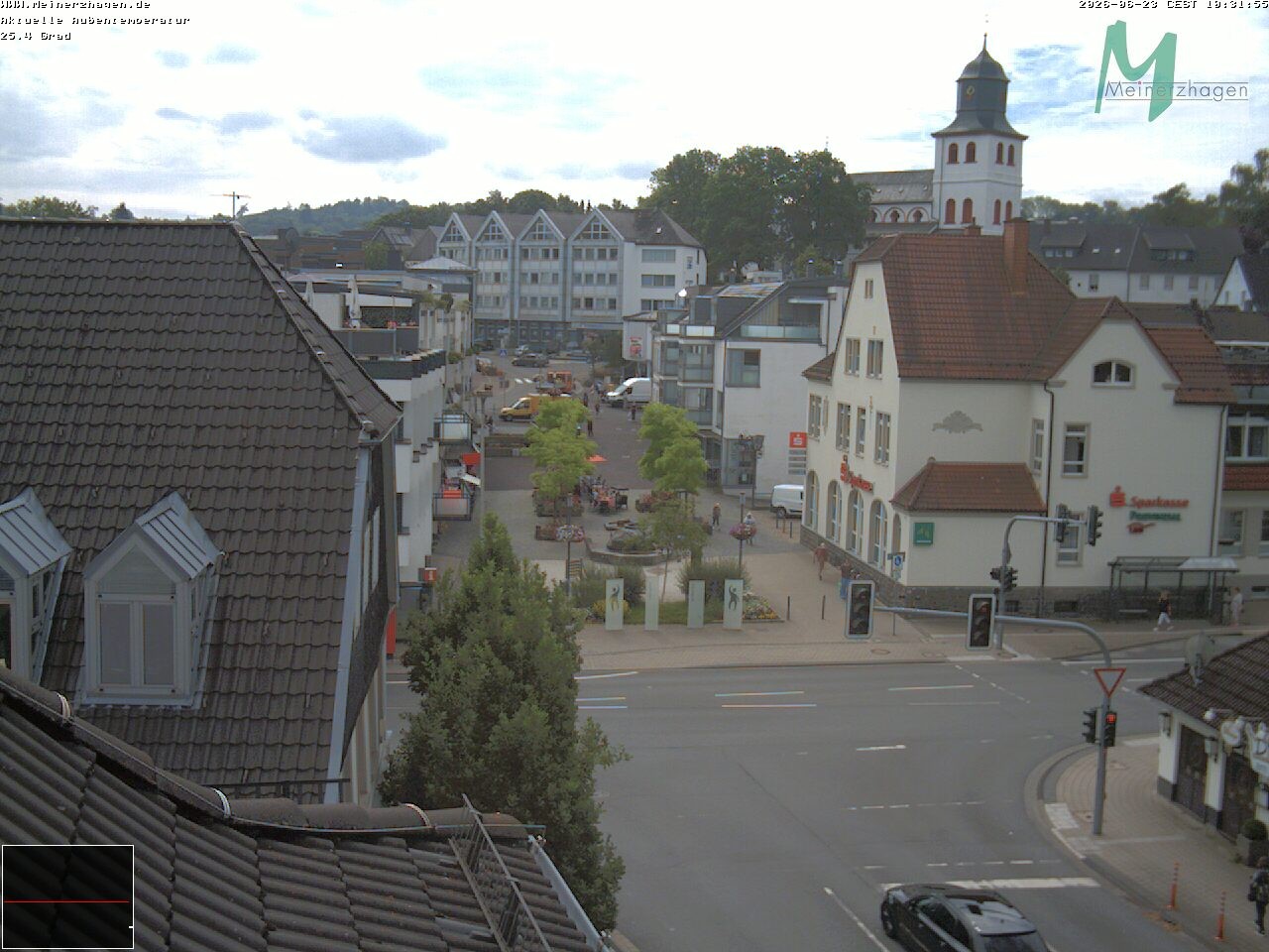 Archiv Foto Webcam Meinerzhagen: Blick vom Rathaus