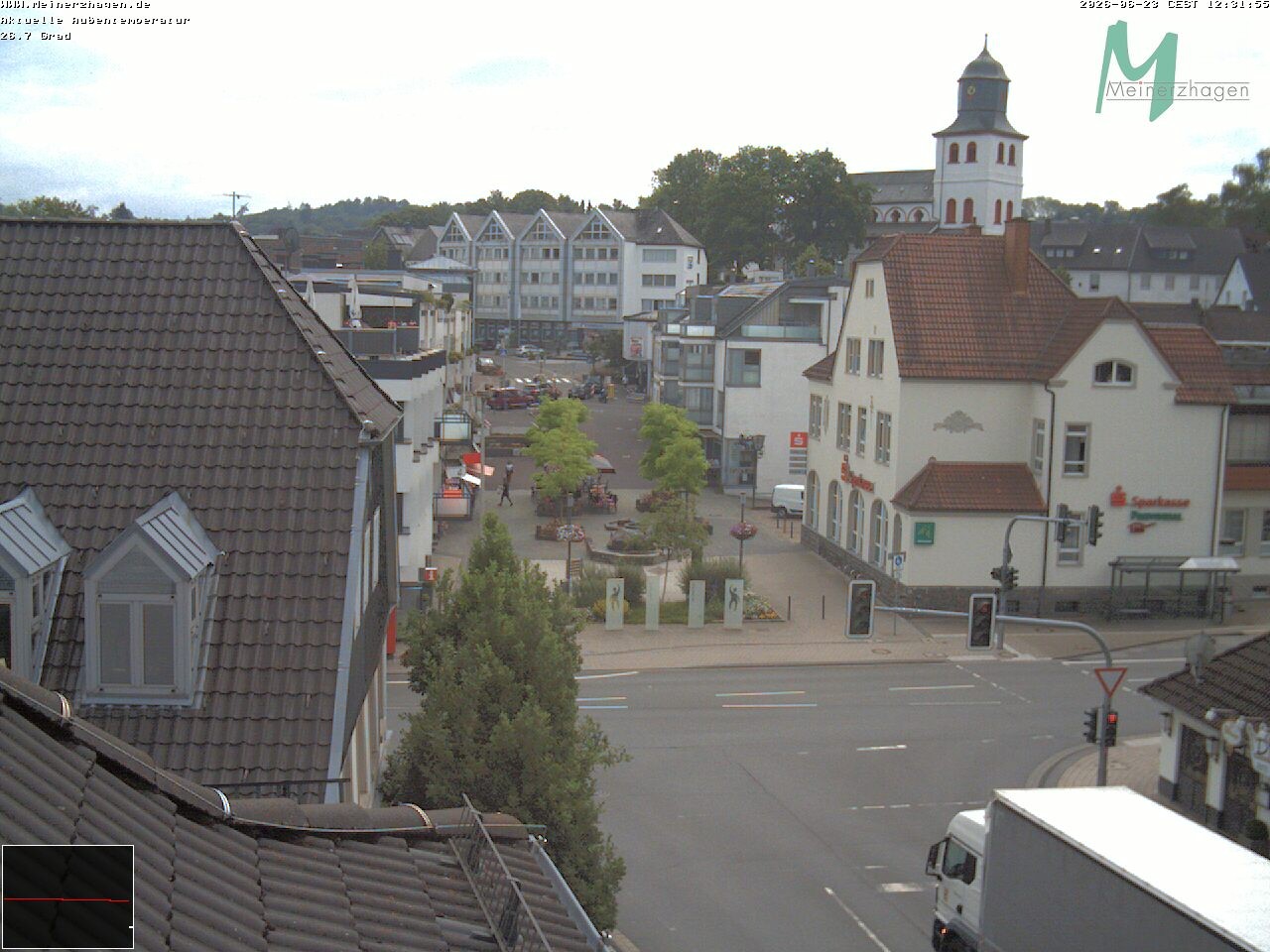 Archiv Foto Webcam Meinerzhagen: Blick vom Rathaus