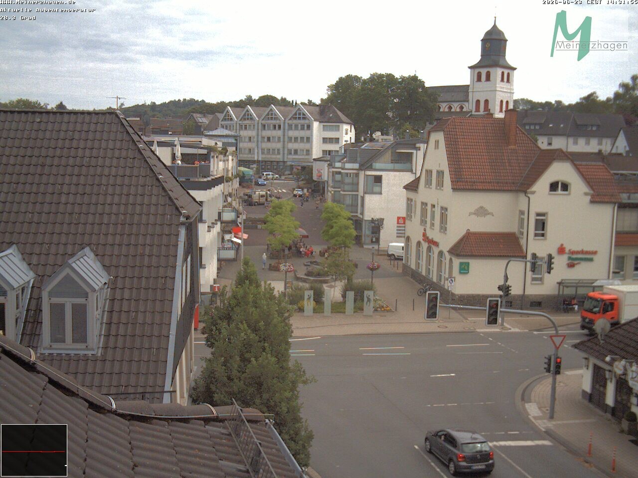 Archiv Foto Webcam Meinerzhagen: Blick vom Rathaus