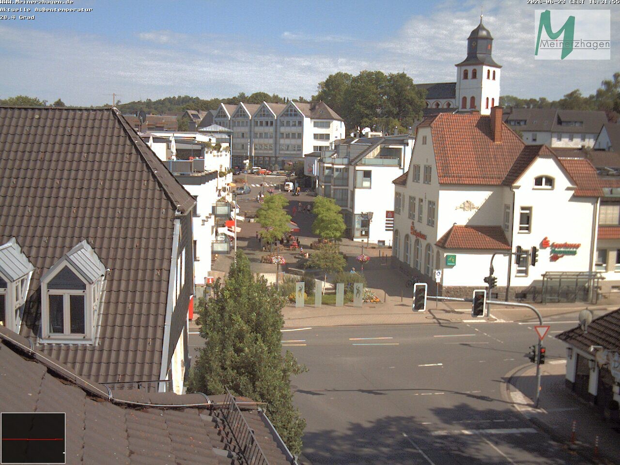 Archiv Foto Webcam Meinerzhagen: Blick vom Rathaus
