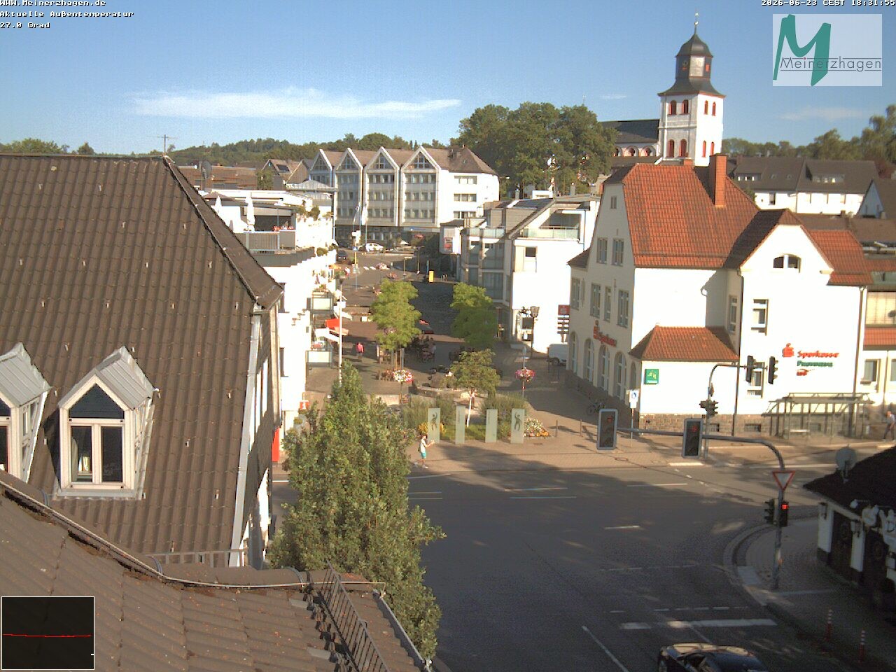 Archiv Foto Webcam Meinerzhagen: Blick vom Rathaus