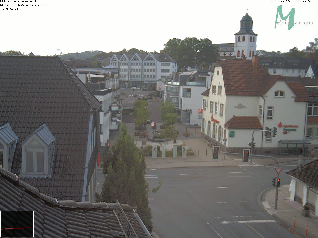 Archiv Foto Webcam Meinerzhagen: Blick vom Rathaus