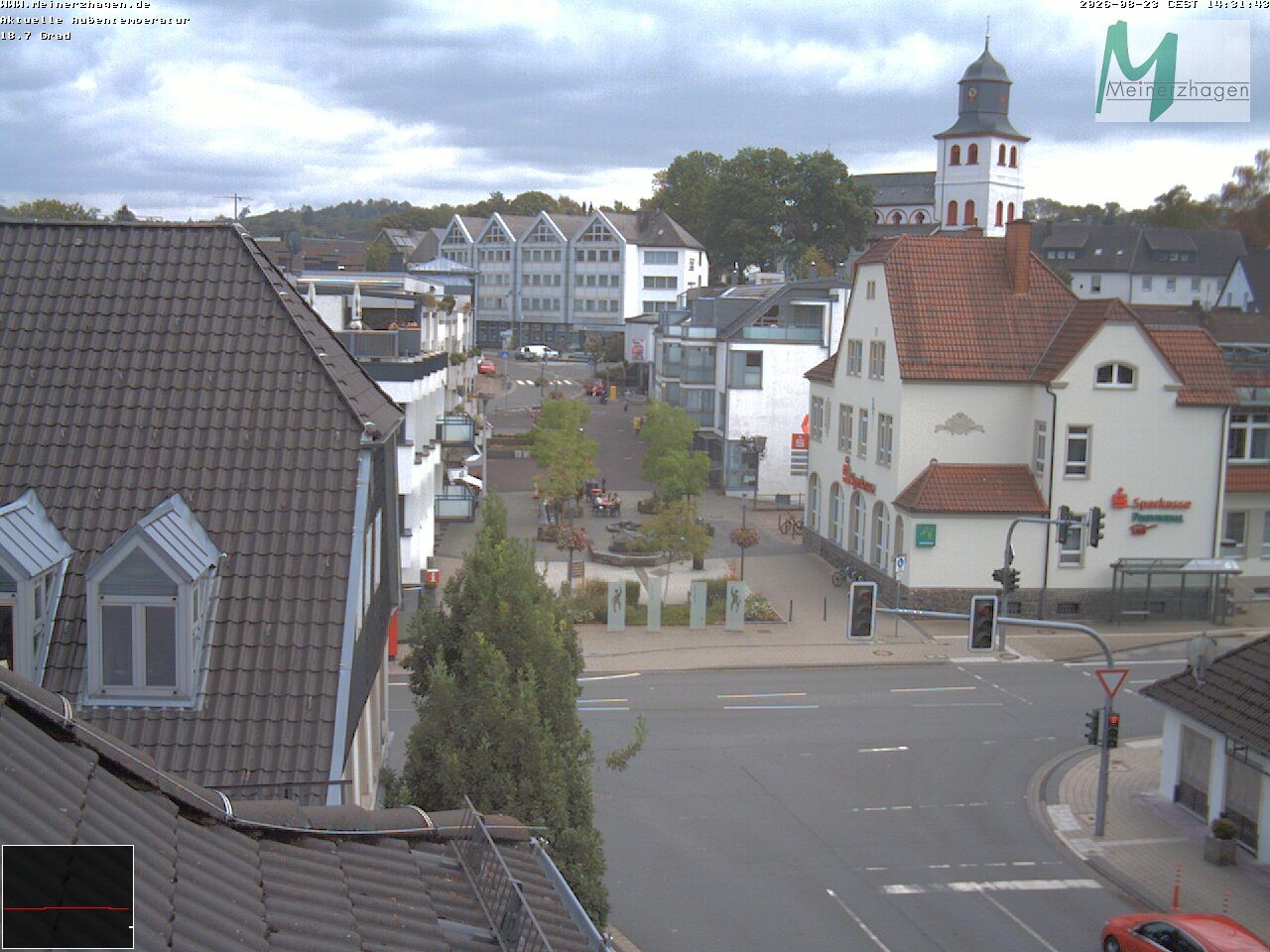 Archiv Foto Webcam Meinerzhagen: Blick vom Rathaus