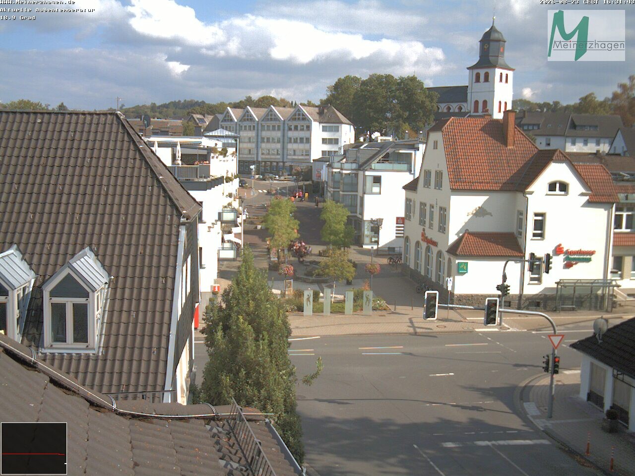 Archiv Foto Webcam Meinerzhagen: Blick vom Rathaus