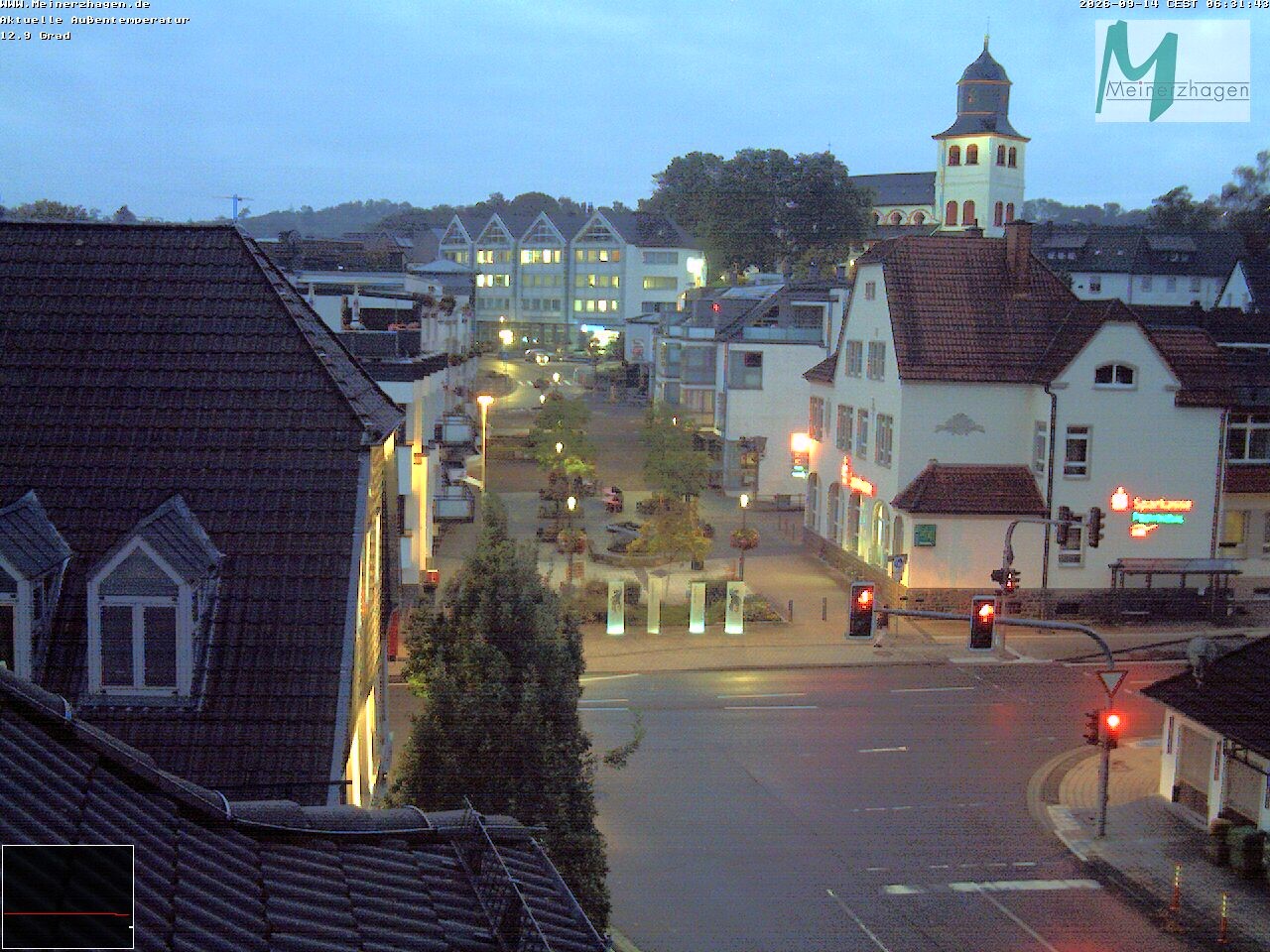 Archiv Foto Webcam Meinerzhagen: Blick vom Rathaus