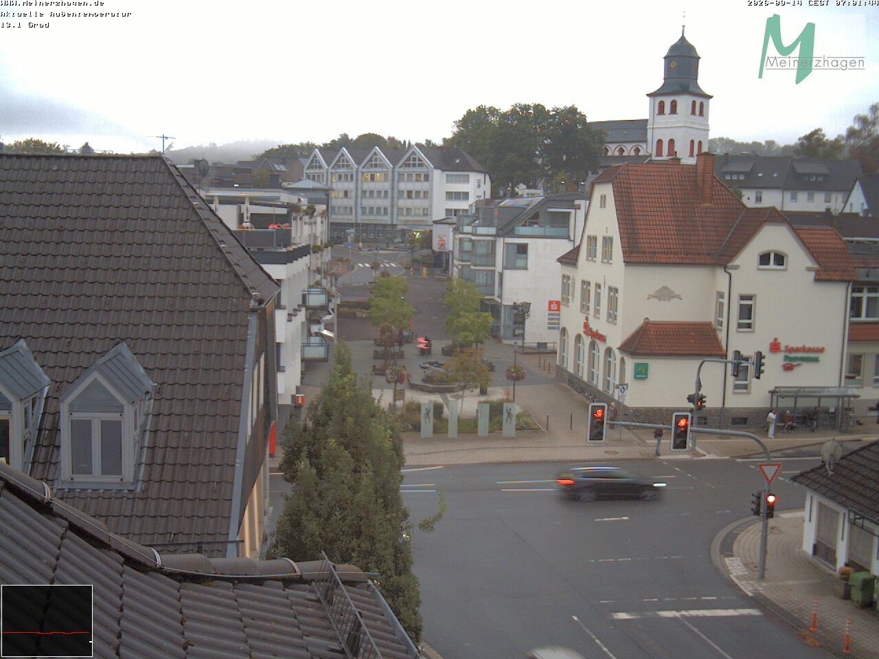 Archiv Foto Webcam Meinerzhagen: Blick vom Rathaus