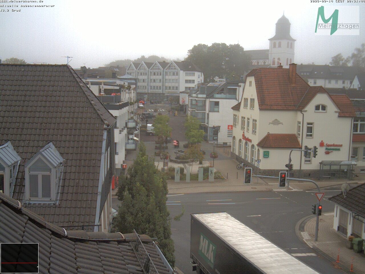 Archiv Foto Webcam Meinerzhagen: Blick vom Rathaus