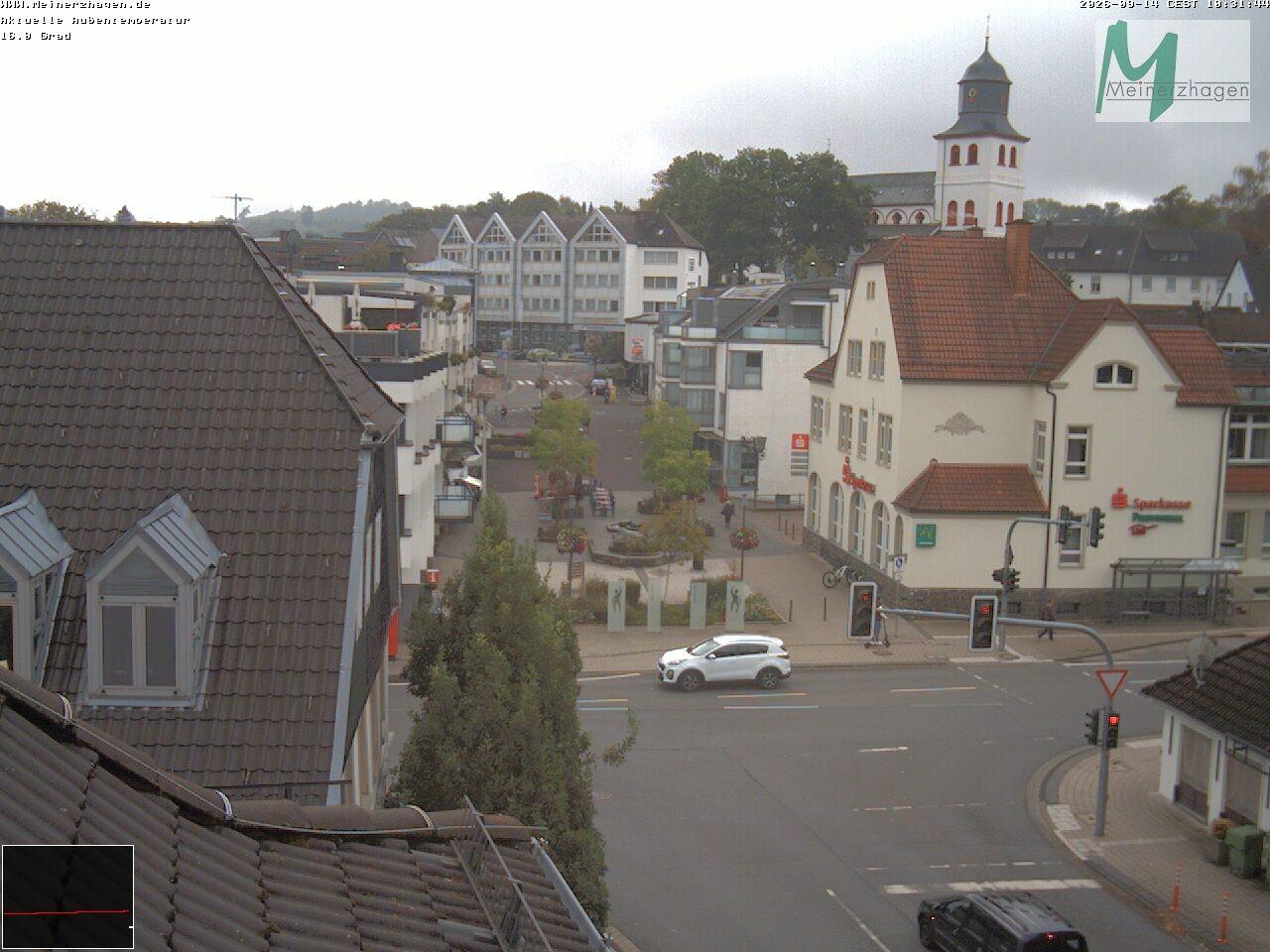 Archiv Foto Webcam Meinerzhagen: Blick vom Rathaus