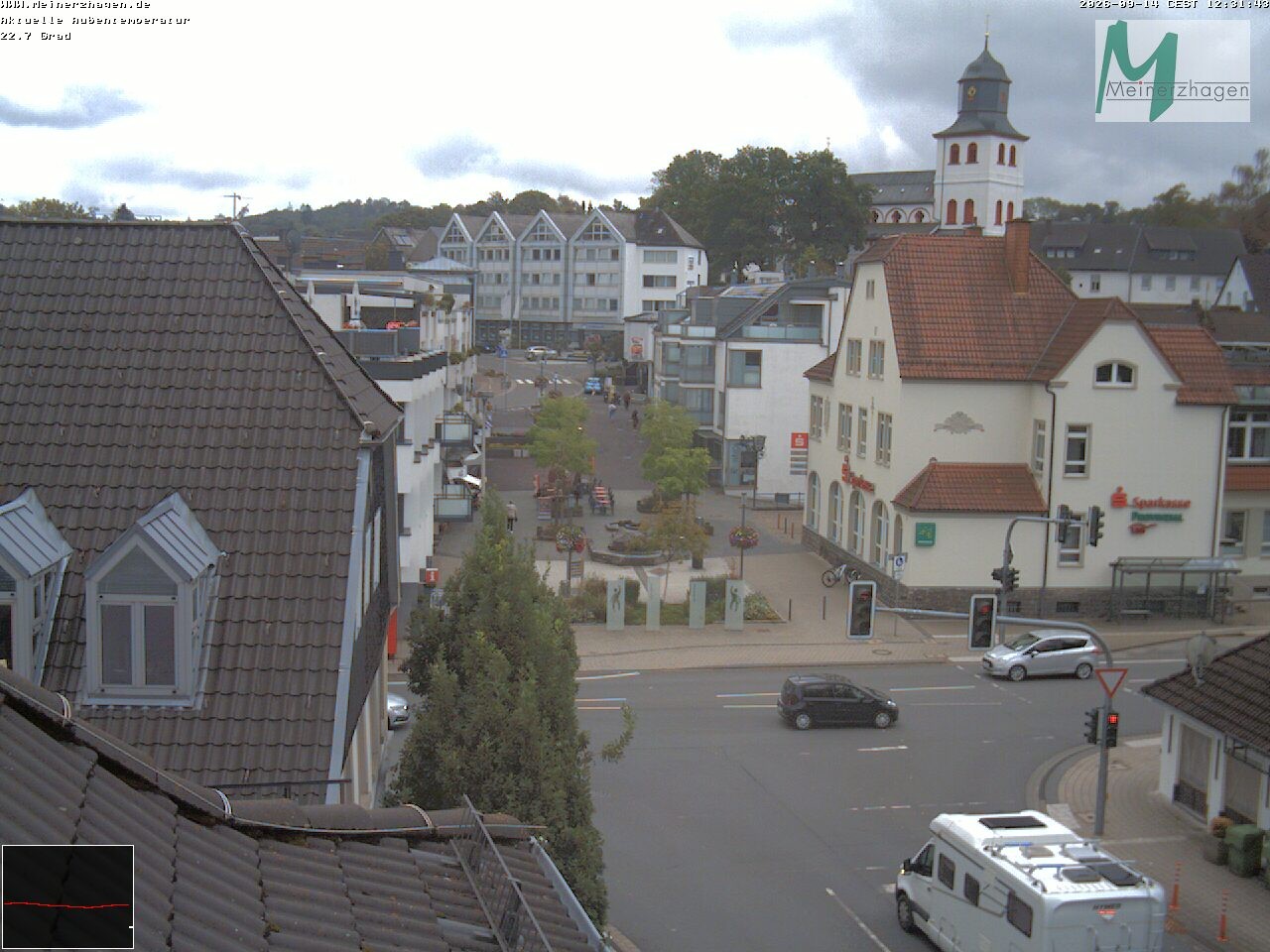 Archiv Foto Webcam Meinerzhagen: Blick vom Rathaus