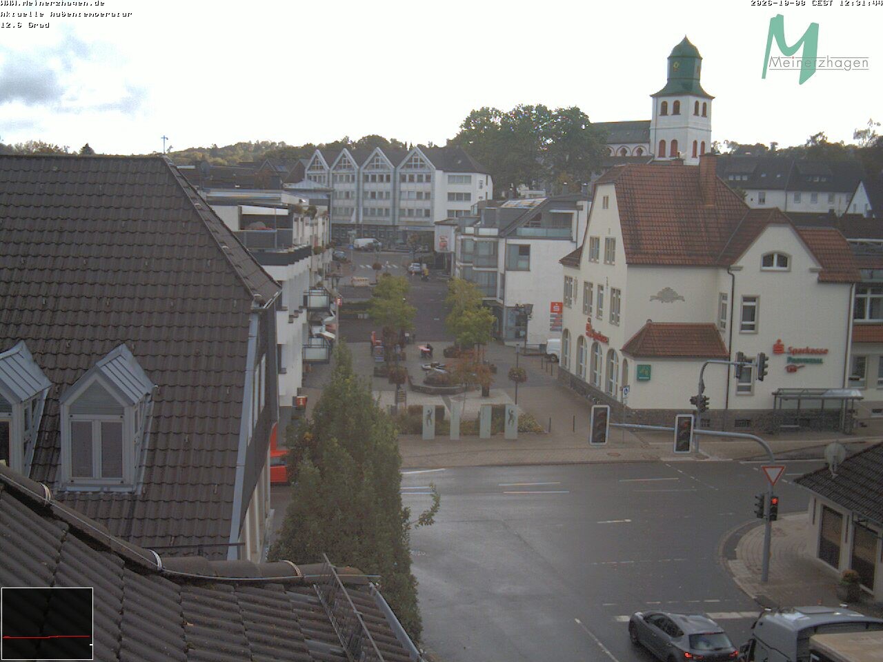 Archiv Foto Webcam Meinerzhagen: Blick vom Rathaus