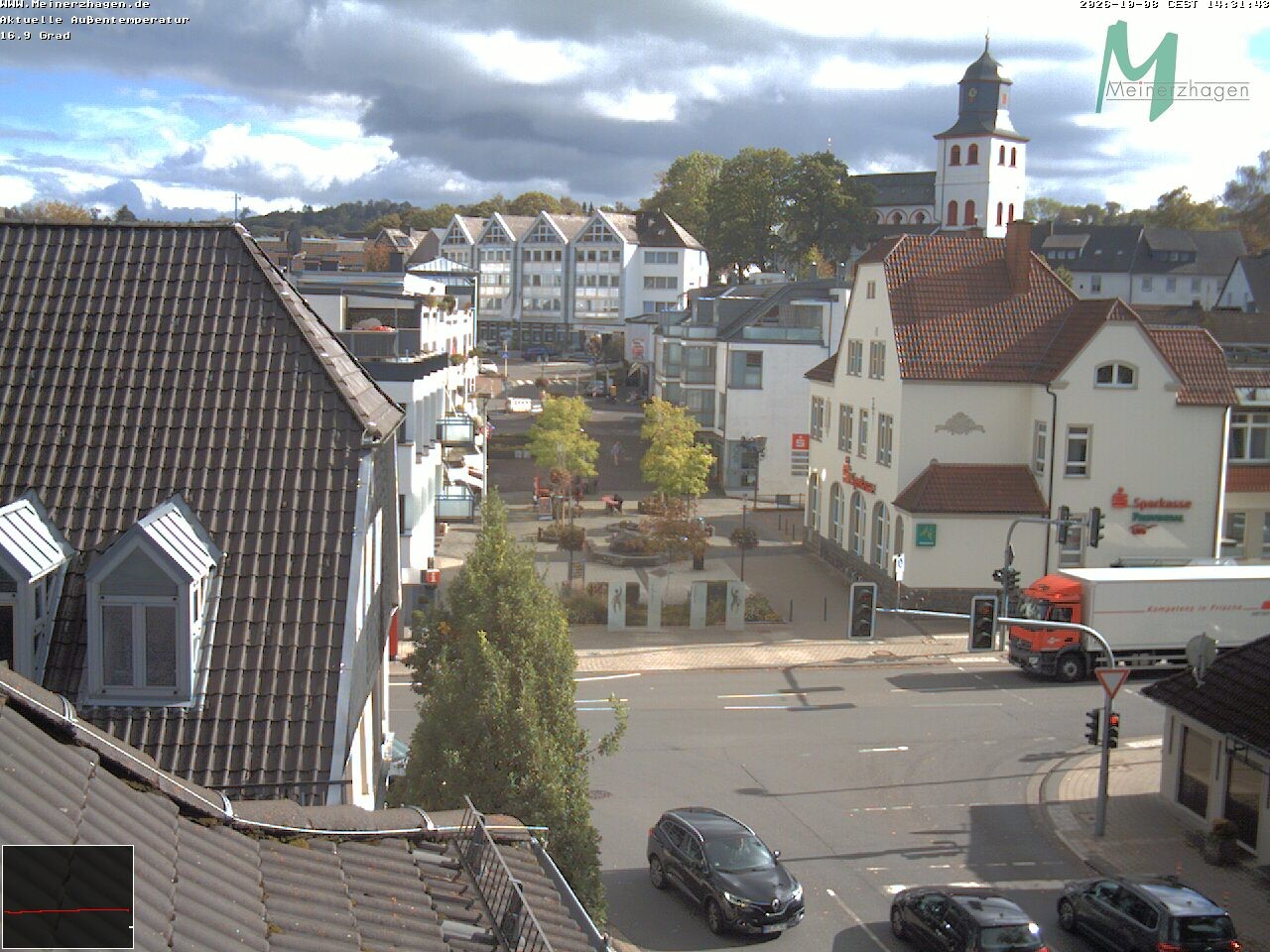 Archiv Foto Webcam Meinerzhagen: Blick vom Rathaus