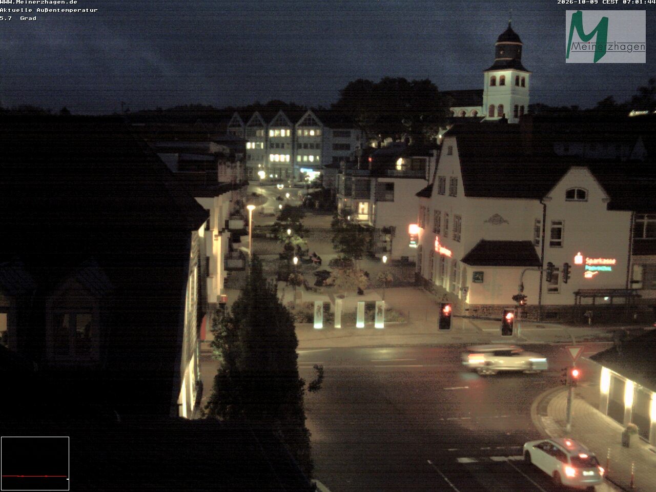Archiv Foto Webcam Meinerzhagen: Blick vom Rathaus