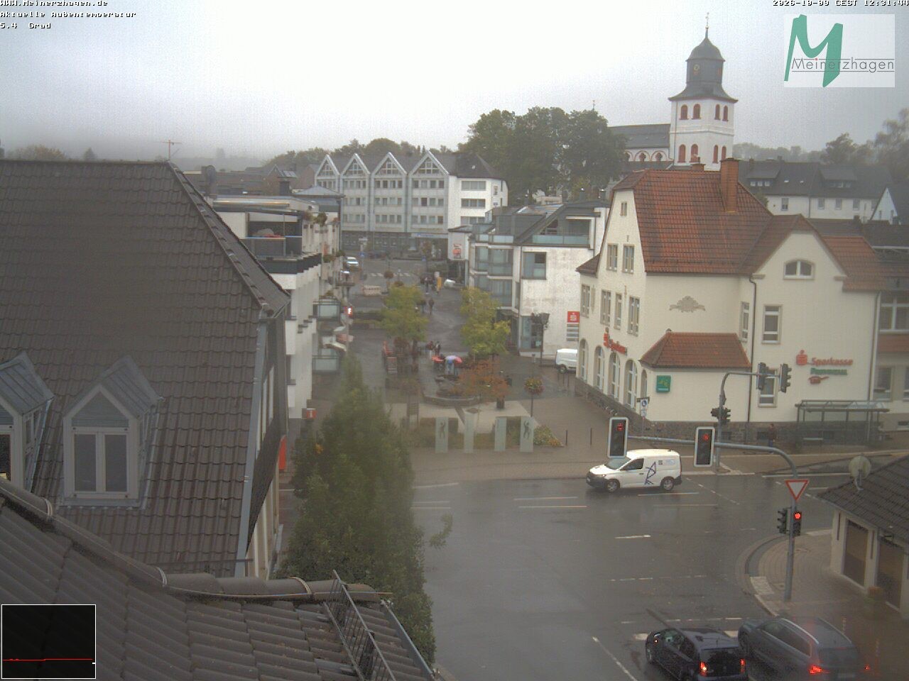 Archiv Foto Webcam Meinerzhagen: Blick vom Rathaus